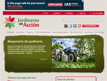 Tablet Screenshot of jardinerosenaccion.es